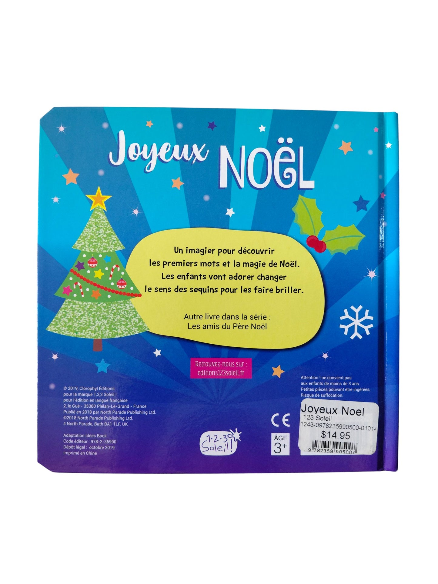 Joyeux Noël ! Mon premier livre avec des sequins