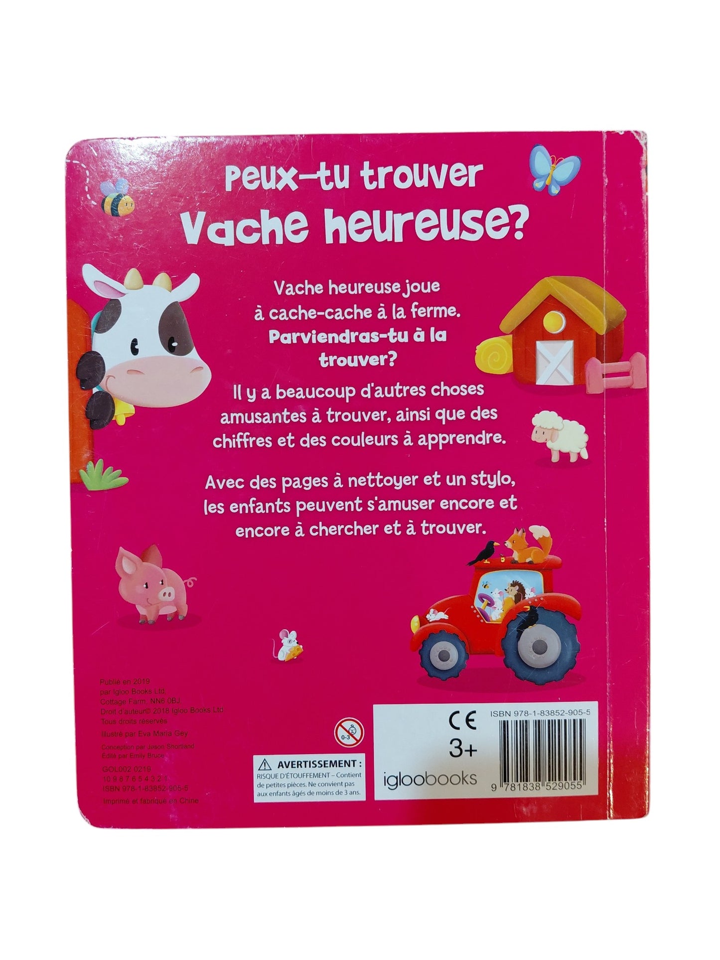 Peux-tu trouver Vache heureuse? : cherche, trouve, encercle