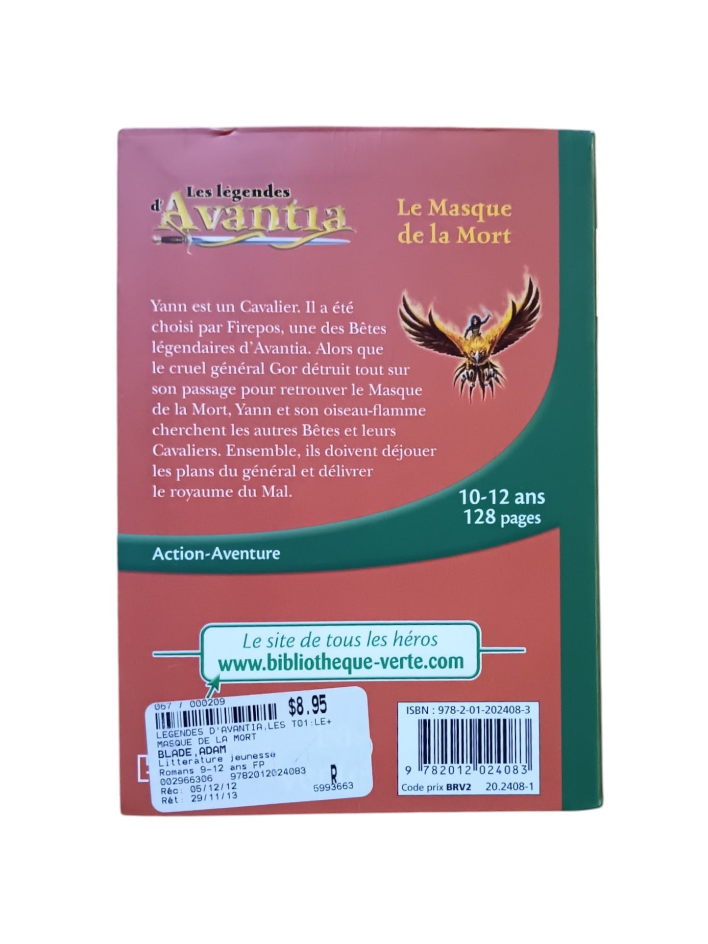 Les légendes d'Avantia - Le masque de la mort