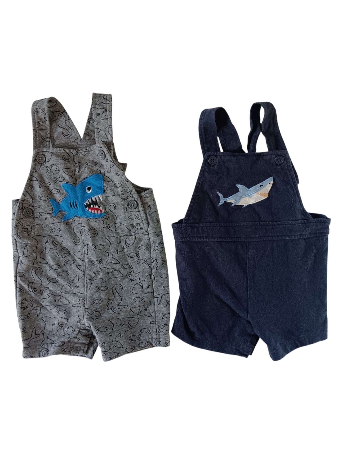 Duo de salopettes courtes - Pekkle - 9 Mois