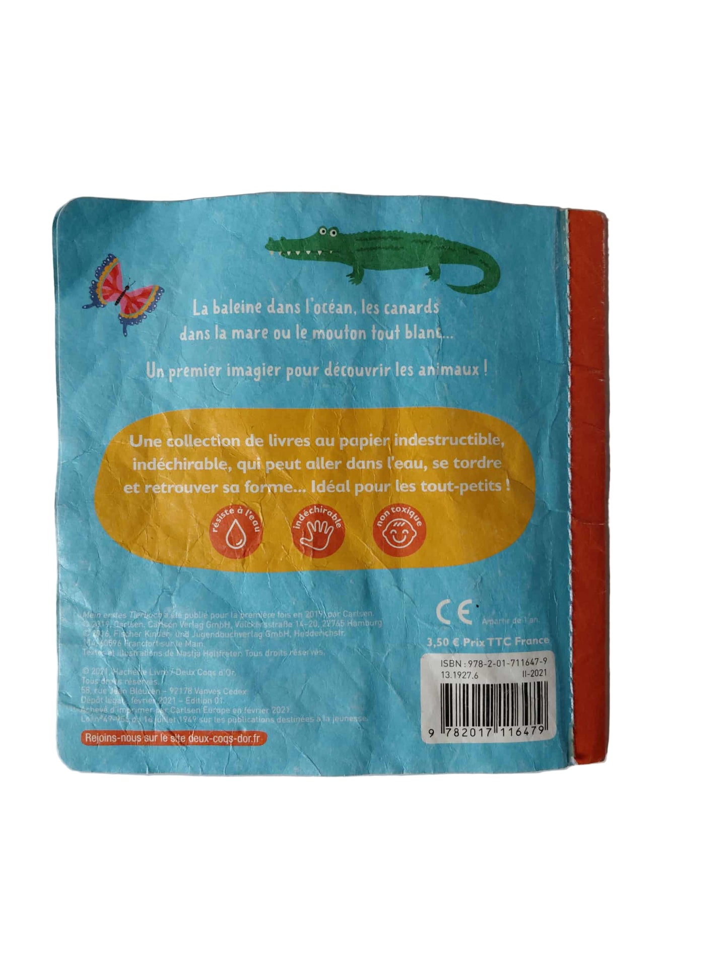 Mon premier imagier des animaux - Livre indestructible