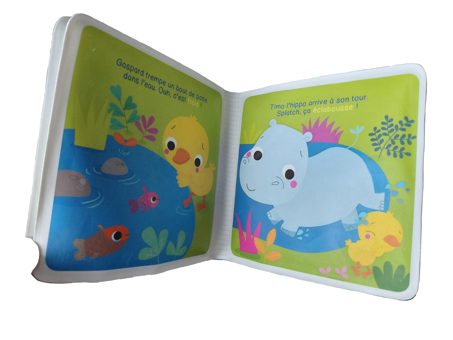 Livre de bain Gaspard et ses amis dans la mare