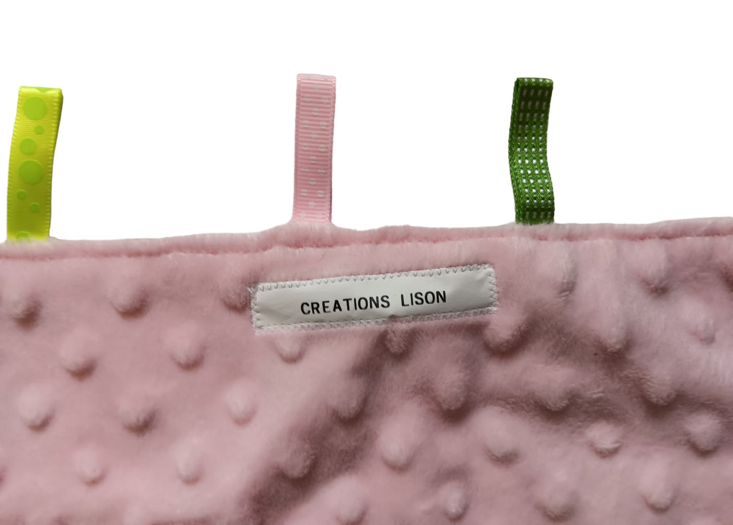 Doudou texturé - Créations Lison - Petit Pois