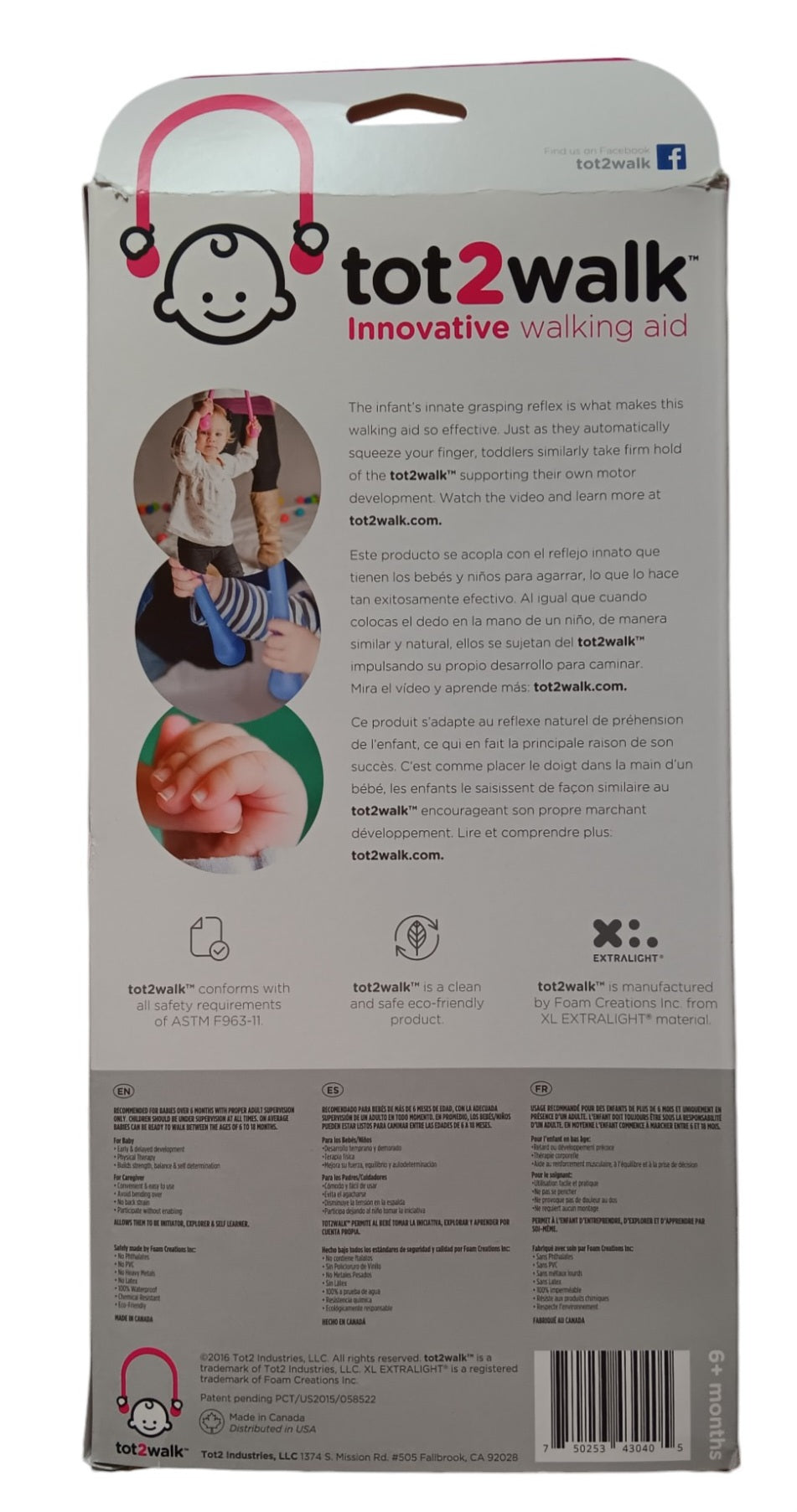 Aide à la marche sans harnais de Tot2Walk pour bébé