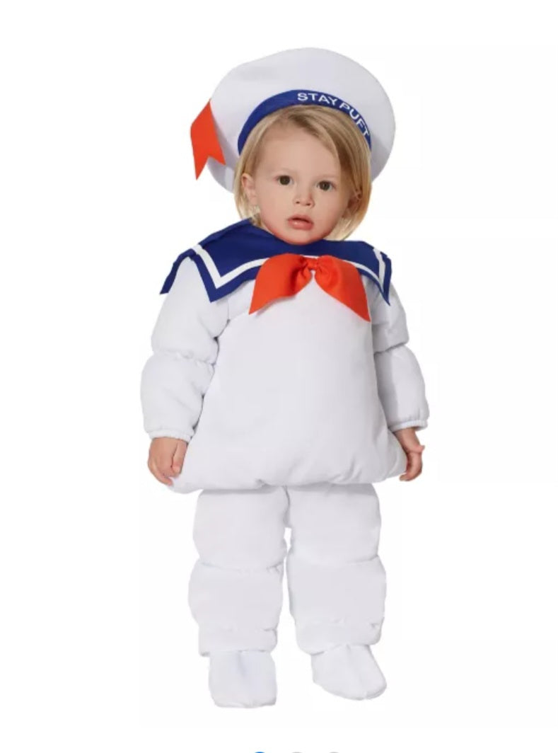 Déguisement - Spirit (Ghostbuster/Stay puft) - 12-18 Mois