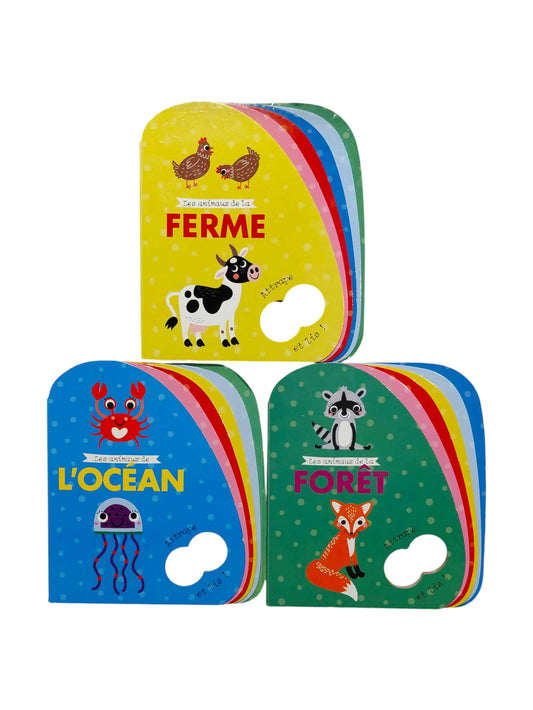 Ensemble de trois livres cartonnés