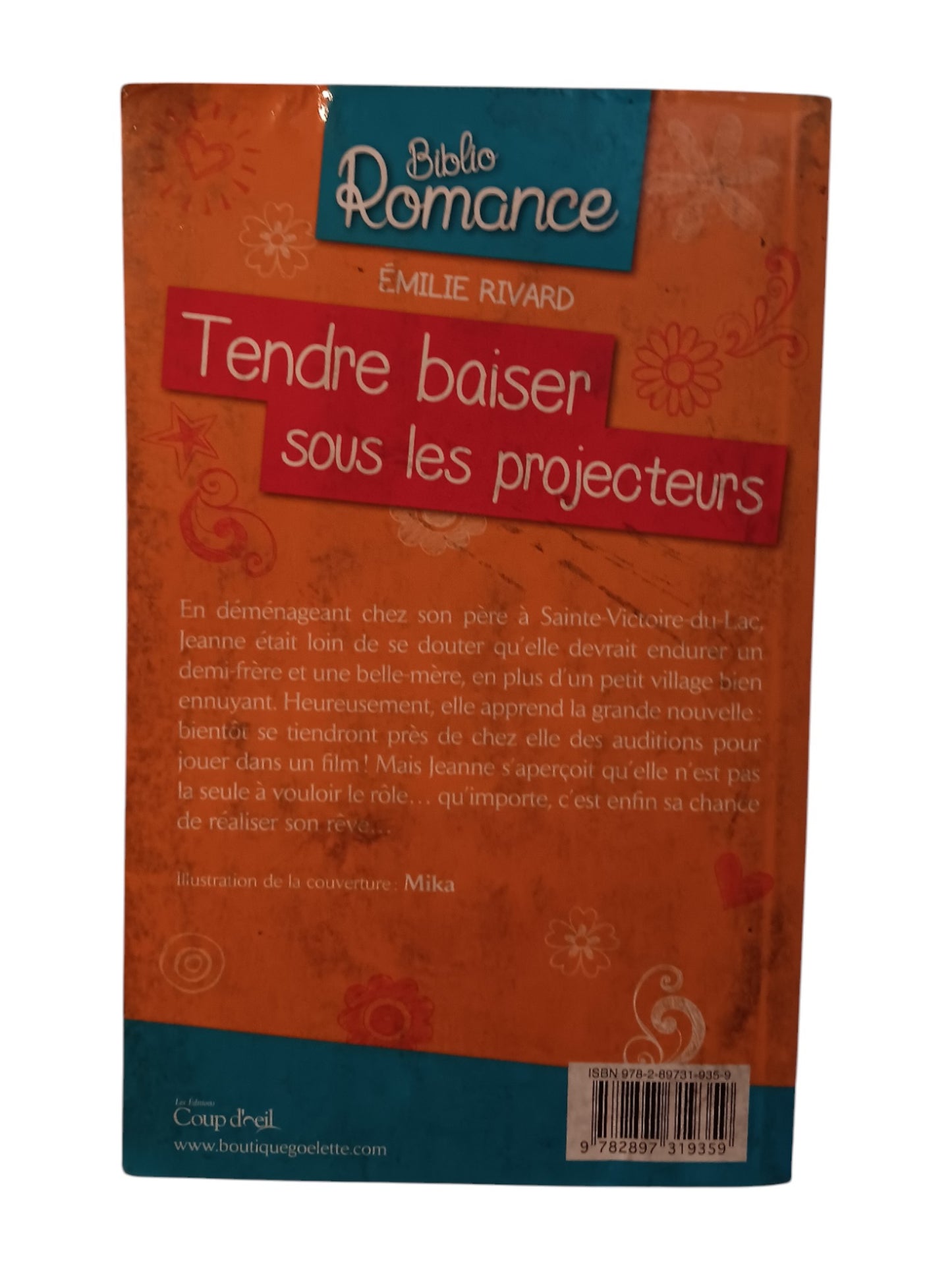 Biblio Romance - tendre baiser sous les projecteurs