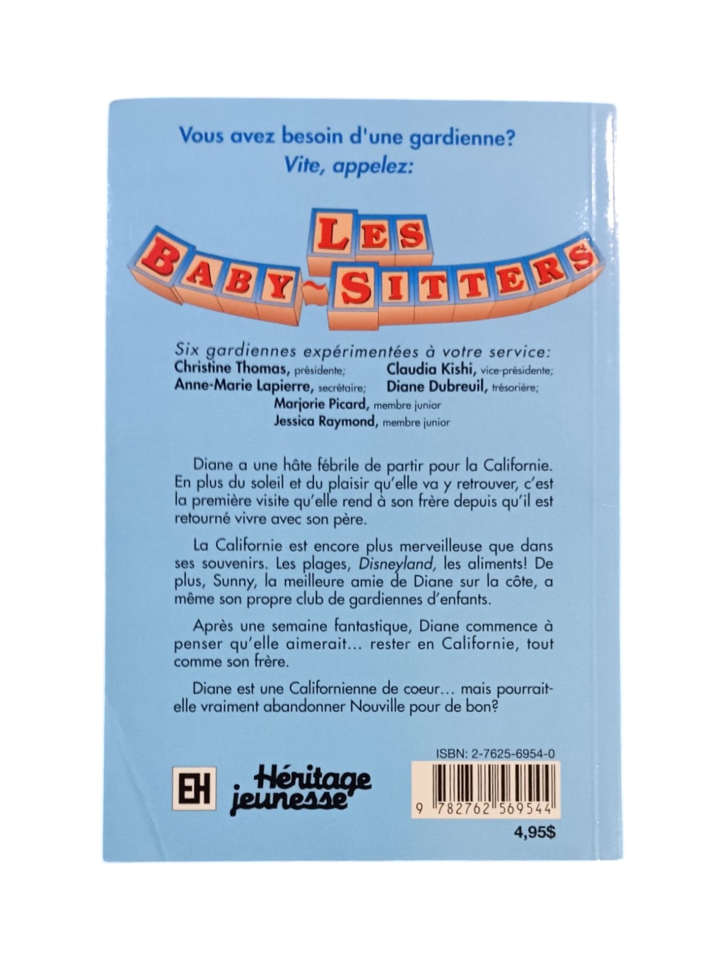 Les baby-sitters - Diane en Californie