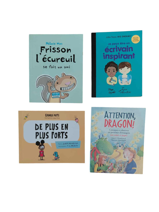 Lot de quatre petits livres