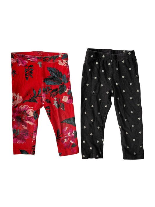 Duo de Leggings - Old Navy/Place - 12-18 Mois