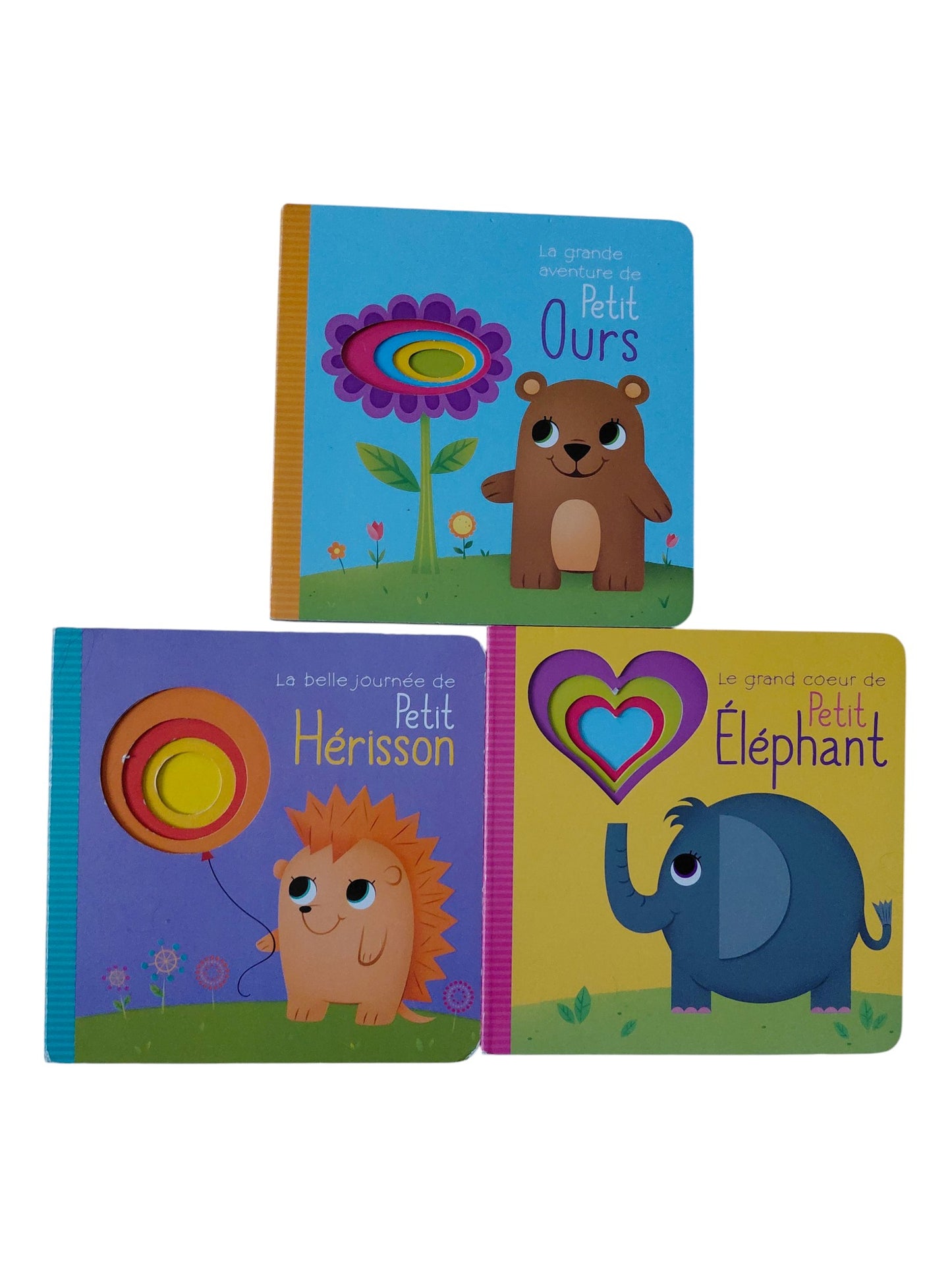 Lot de 3 livres à fenêtres