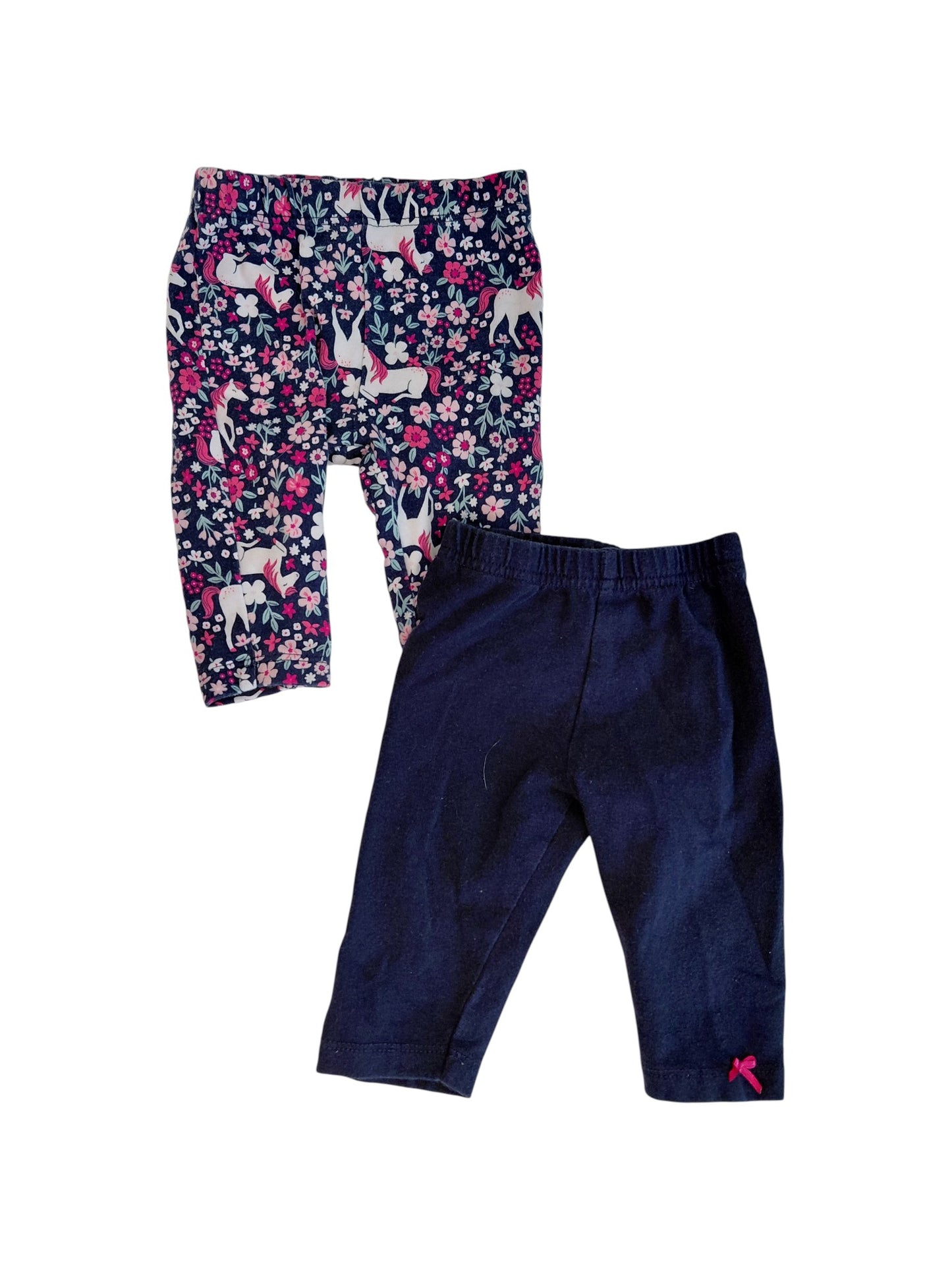 Duo de leggings - Carter's/ Blanc de Blanc - 3 mois