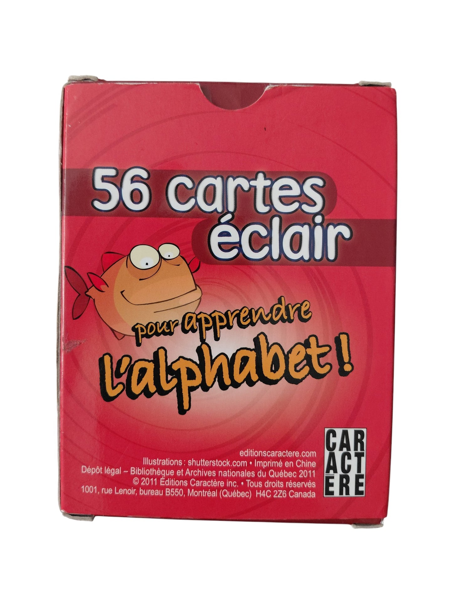 Jeu de cartes 56 cartes éclair - Alphabet
