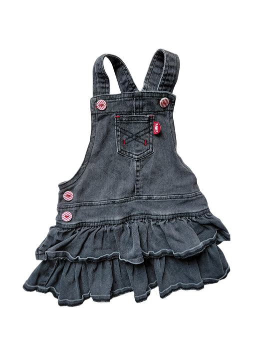 Robe salopette - Blanc de blanc - 12 Mois ♥