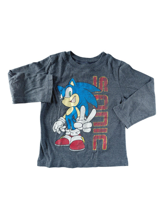 Chandail à manches longues - Sonic - 3 ans *dessin craquelé