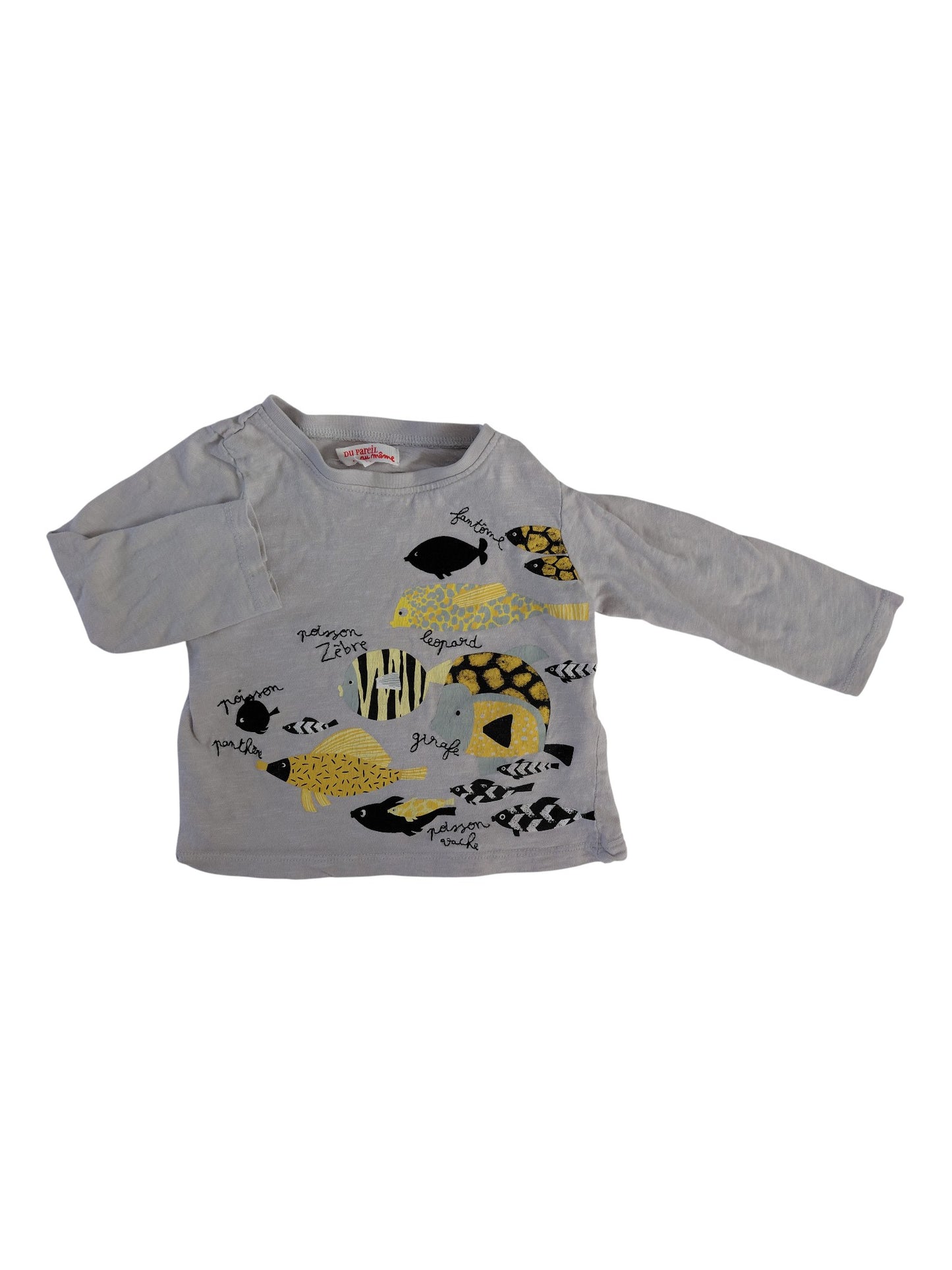 Chandail à manches longues - Du pareil au même - 18 Mois *Dessin craquelé.