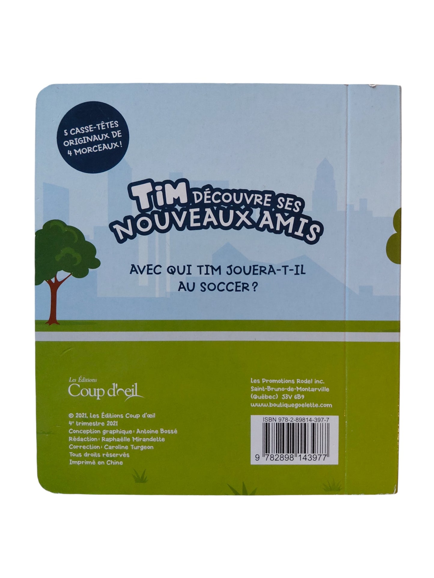 Tim découvre ses nouveaux amis - Livre casse-têtes