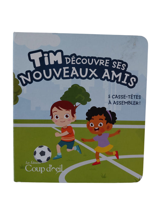 Tim découvre ses nouveaux amis - Livre casse-têtes
