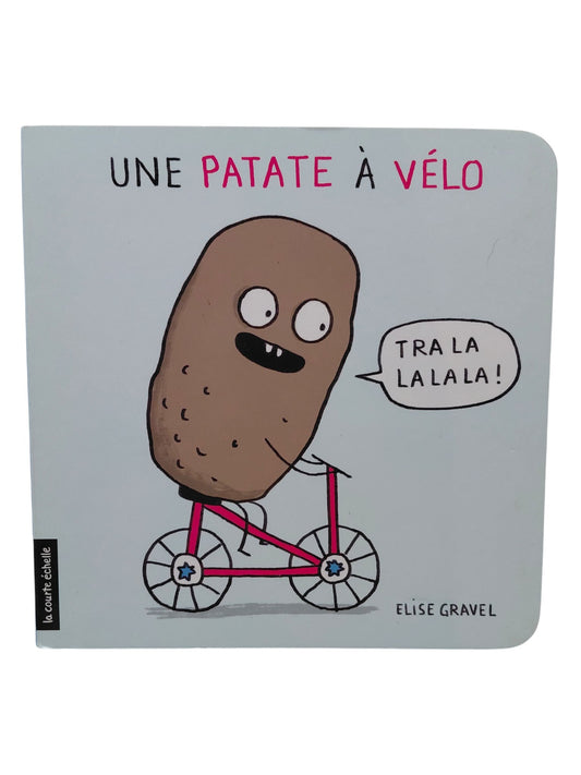Une patate en vélo.