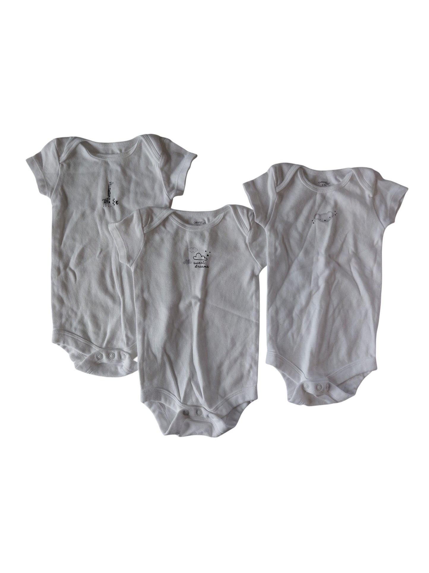 Trio de caches-couche - George - 0-3 Mois
