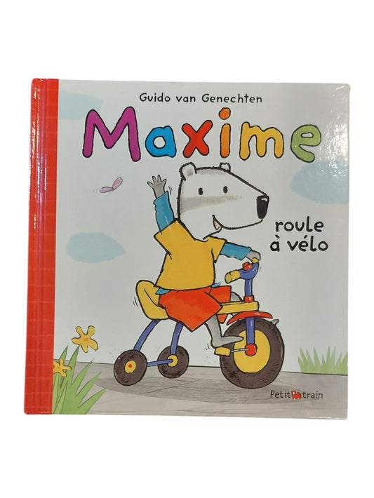 Maxime roule à vélo