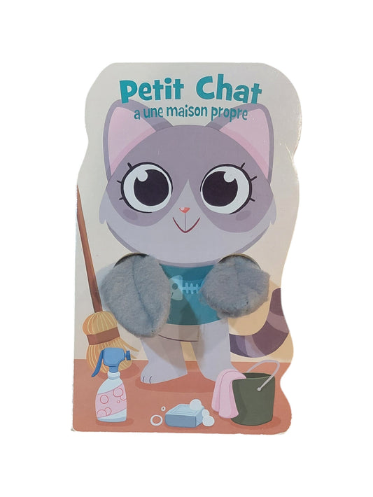 Petit Chat a une maison propre - Livre marionnette