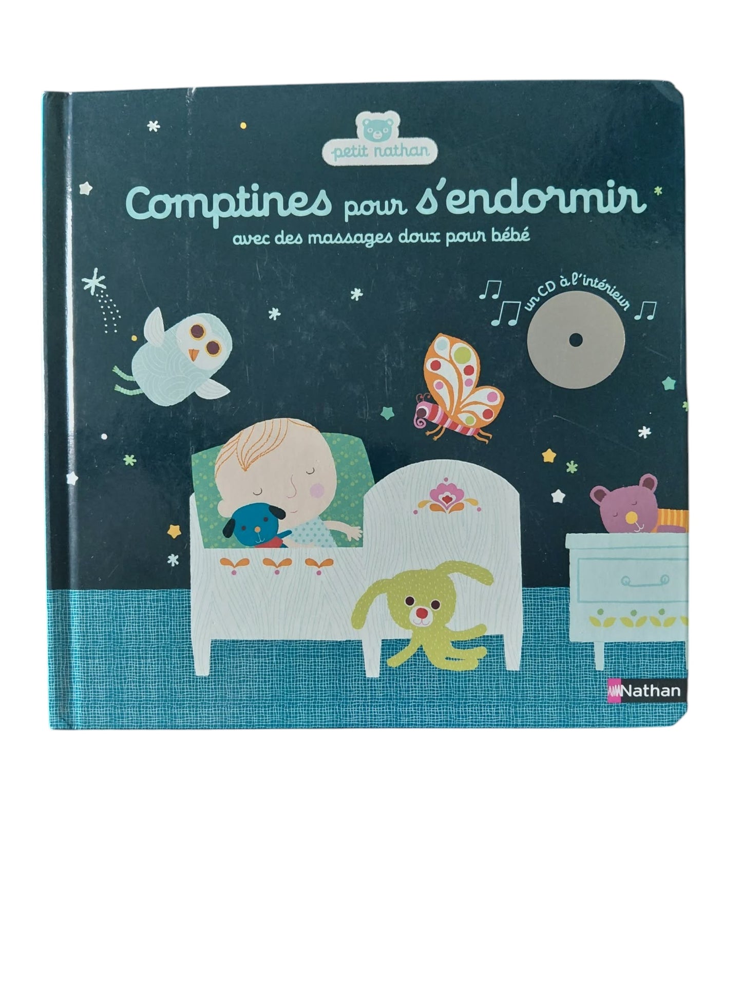 Comptine pour s'endormir avec des massages doux pour bébé - Livre avec CD