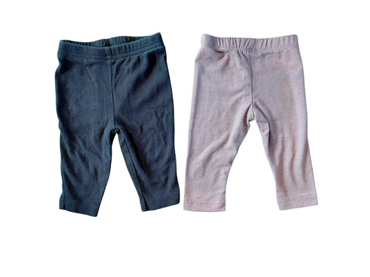 Duo de leggings - Carter's/TAG - 0-3 mois