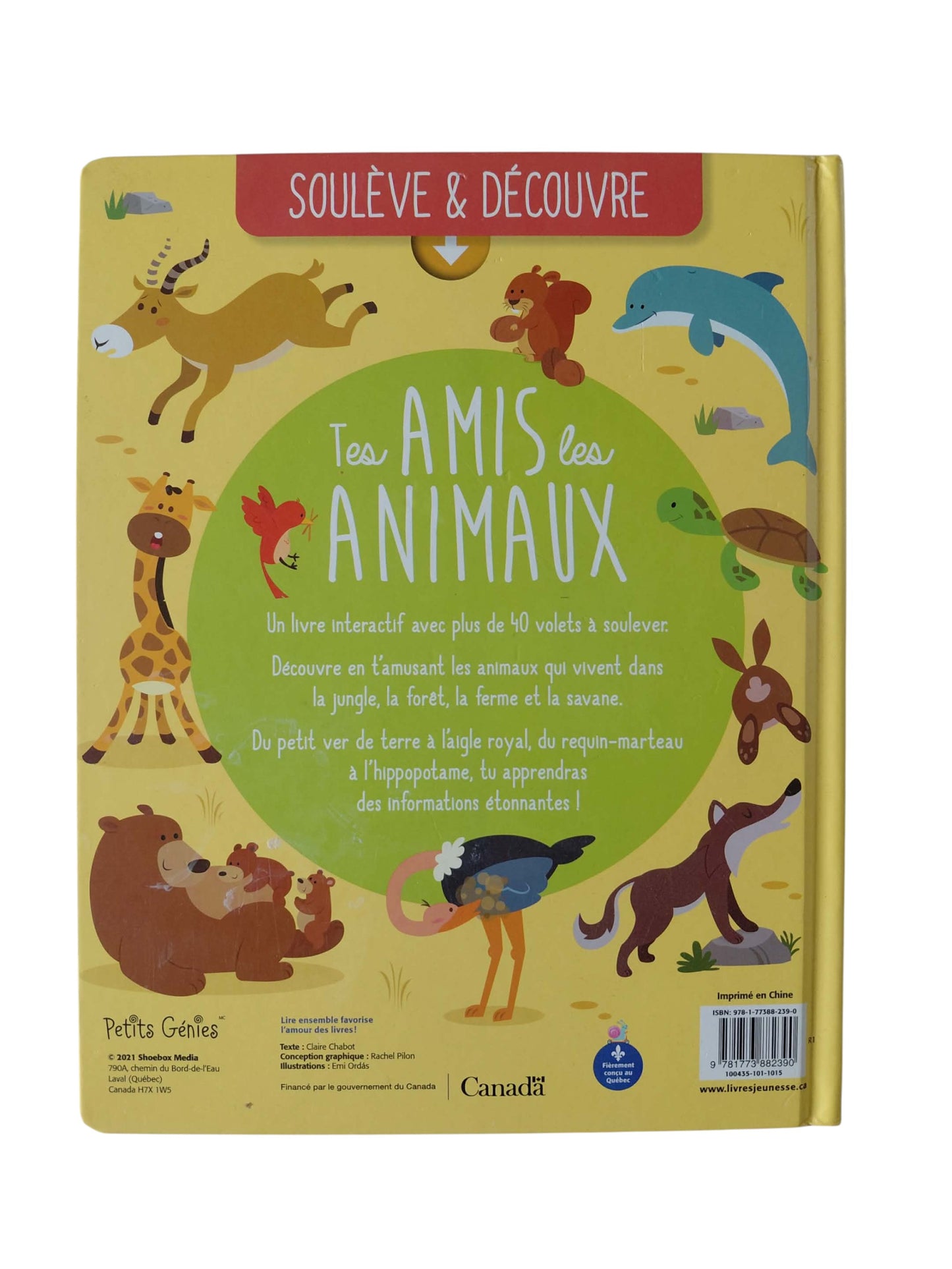 Tes amis les animaux - Livres à volets.