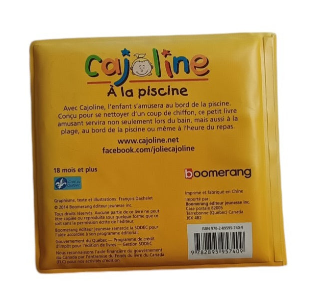 Cajoline - À la piscine - Livre de bain