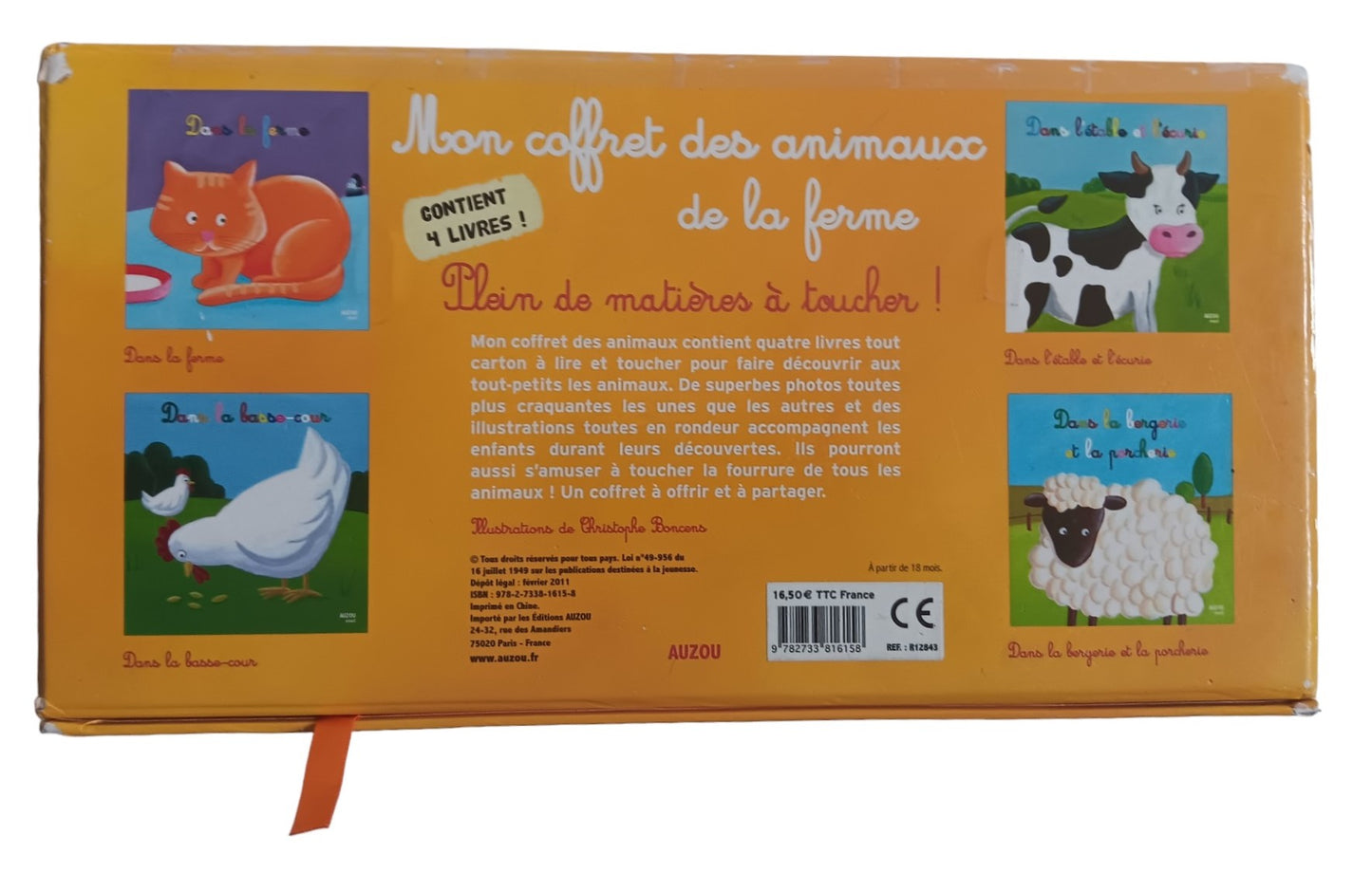 Mon coffret des animaux à la ferme - *3 livres sur 4 seulement*