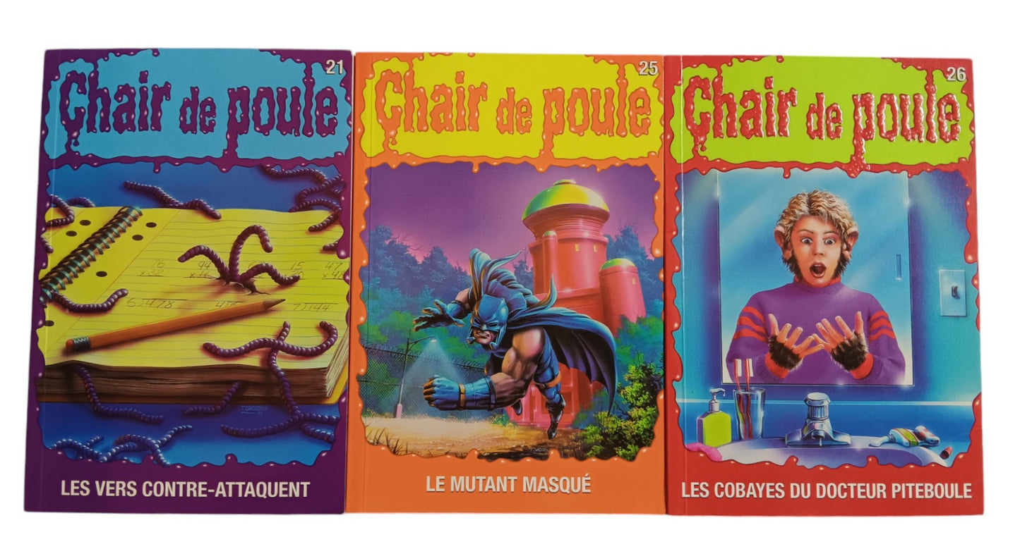 Chair de poule - Coffret de 3 romans