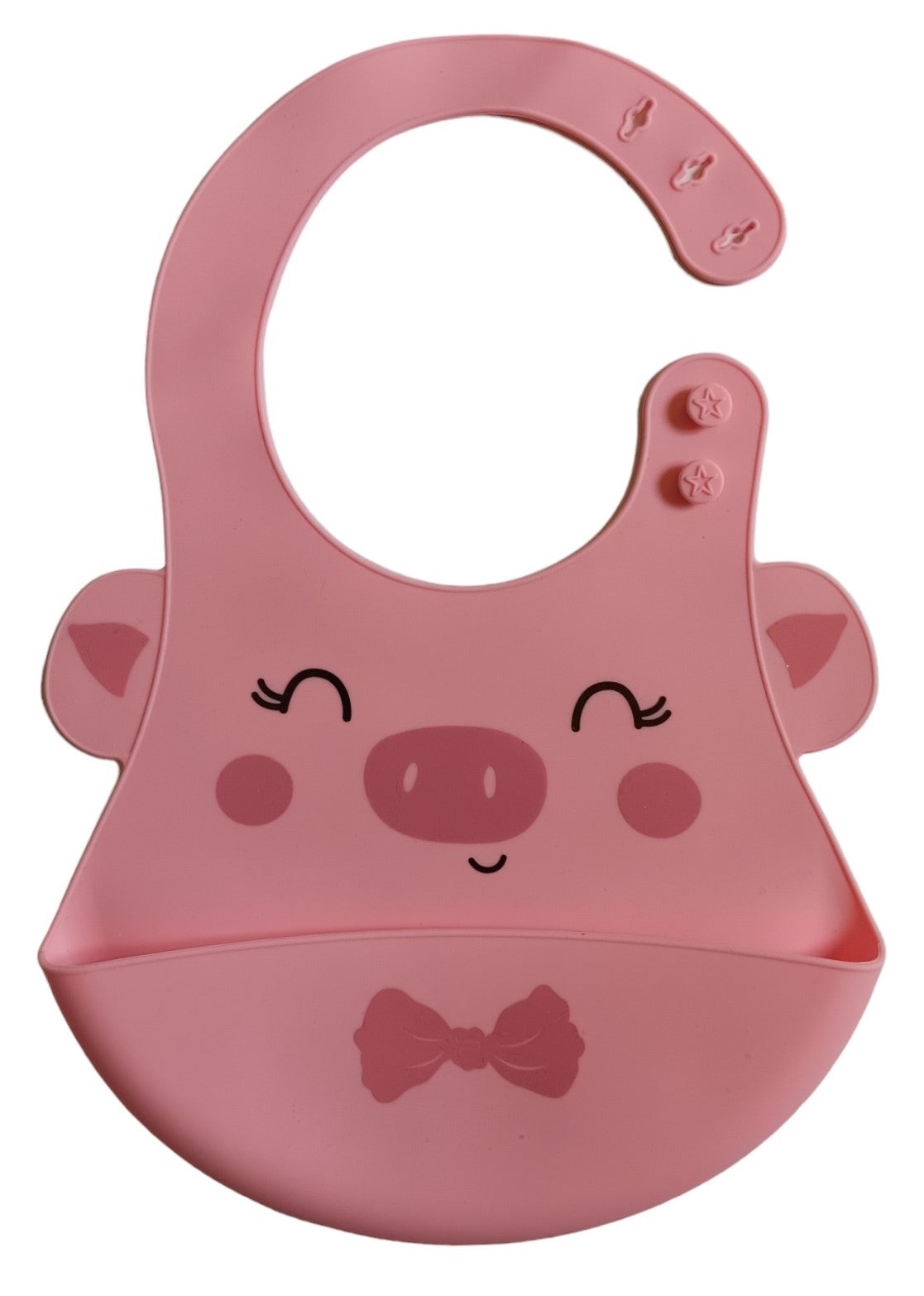 Bavoir en silicone - Cochon mignon